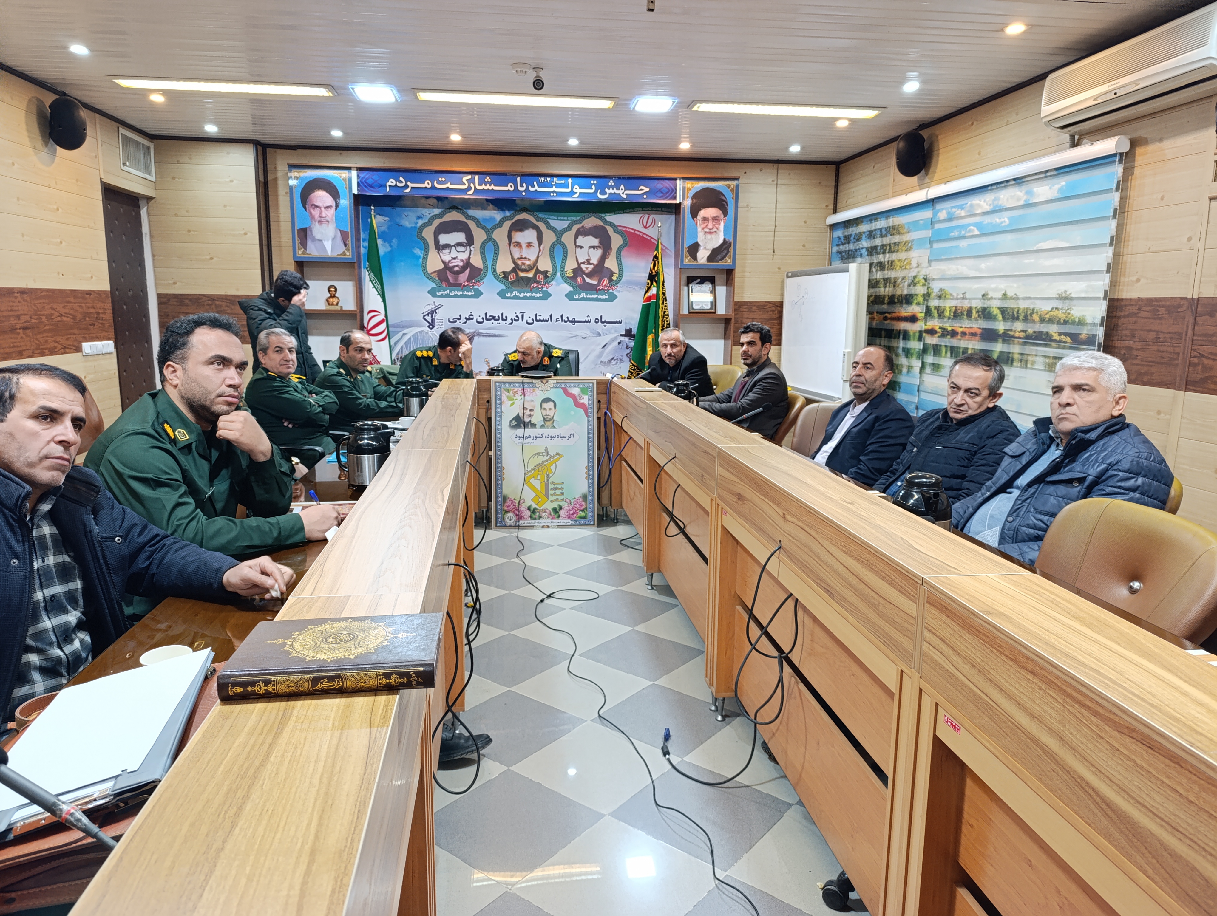 سپاه پاسداران و بسیج در کنار منابع طبیعی جهت اجرای فرامین مقام معظم رهبری
